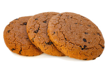 Oatmeal cookies closeup