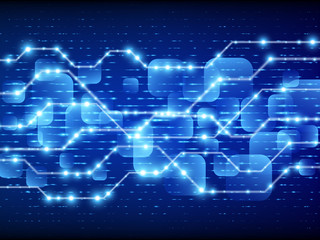 Abstract technology background. High speed. Hi-tech. Vector illustration