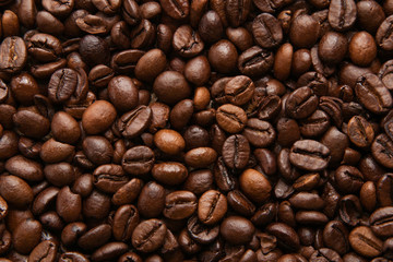 Coffee beans texture
