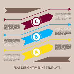 Flat infographic template