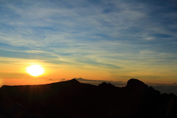 Sunrise at peak