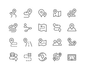 Line Route Icons