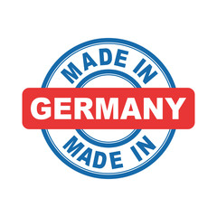 Made in Germany. Vector emblem flat