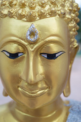  face  monk in wat thai