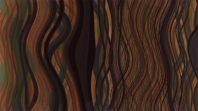 Abstracto de rizos que ondean en tonos ocres o marrones
