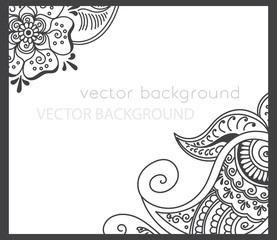 abstract vector pattern of a tattoo henna
