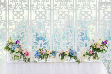 Fototapeta na wymiar wedding table decor