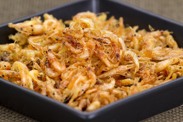 Batter-fried tiny freshwater shrimp - Penaeopsis avirostris