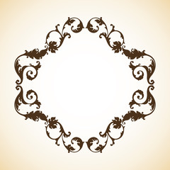 vintage ornamental frame