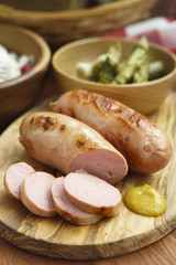 Fried sausages