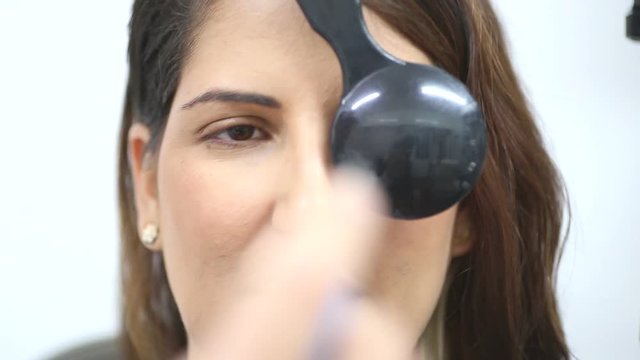 Near point of convergence NPC eyes test