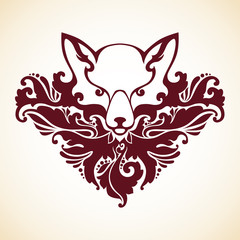 Ornamental decorative fox