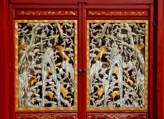 Old wood door  chinese style