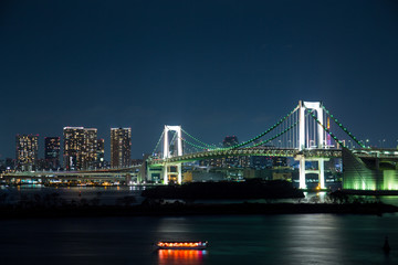 Fototapeta na wymiar Tokyo downtown at night