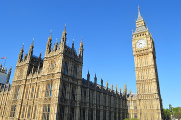 Fototapeta na wymiar Westminster and The big ben london