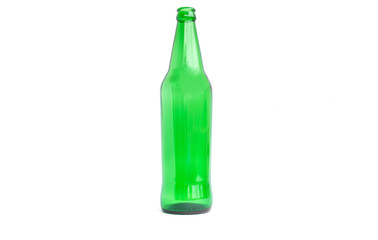 Glass bottles for beer, alcohol or other beverage industry isolated on white background.