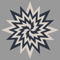 Abstract flower symbol