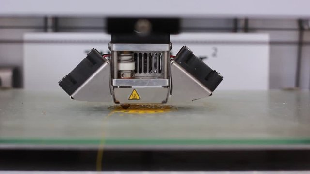 3D printer printing three dimensional figure