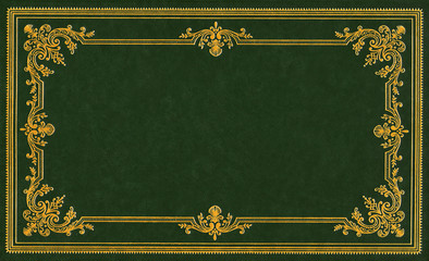 Dark green leather cover