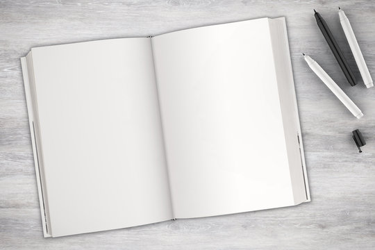blank pages notebook