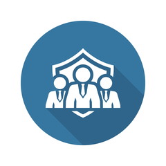 Security Management Icon. Flat Design.