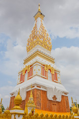 Naklejka premium Wat Phra That Phanom is the sacred area in the south of Nakhon Phanom province, northeastern Thailand.