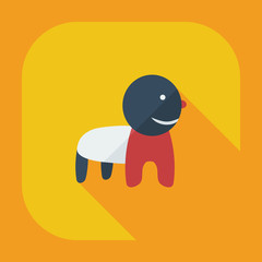 Flat modern design with shadow icons children