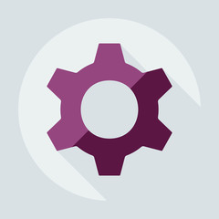 Flat modern design with shadow icon player