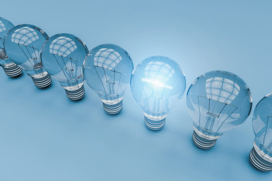 Leadership Concept With Bulbs