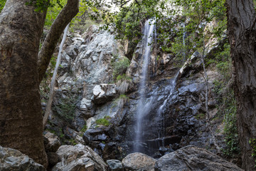 Beautiful waterfall in the forest. Cyprus. Caledonia Falls. © anatoliil