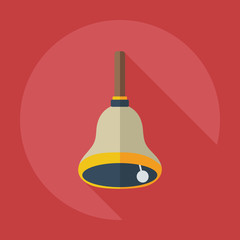 Flat modern design with shadow  Icon bell