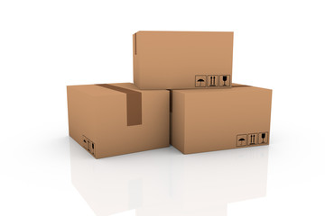 Kartonstapel 4 St&uuml;ck