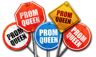 prom queen, 3D rendering, street signs