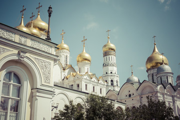 Close up view of Annunciation Cathedral cupola