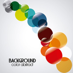 Multicolored background with abstract shapes, vector illustration