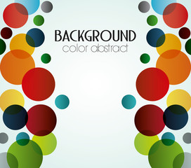 Multicolored background with abstract shapes, vector illustration