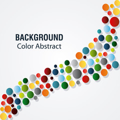 Multicolored background with abstract shapes, vector illustration