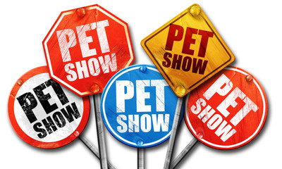 pet show, 3D rendering, street signs