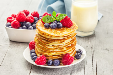 Pancakes  with berries