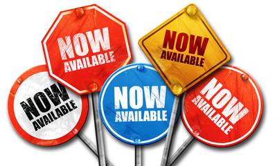 now available, 3D rendering, street signs