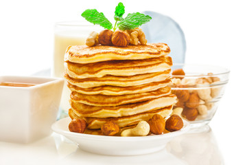 Pancakes with nuts