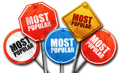 most popular, 3D rendering, street signs © Argus