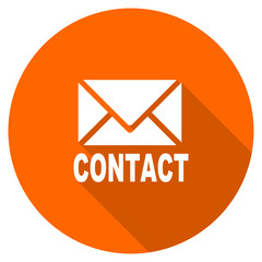 Orange E Mail Icon Free Vector Data Svgvectorpublic