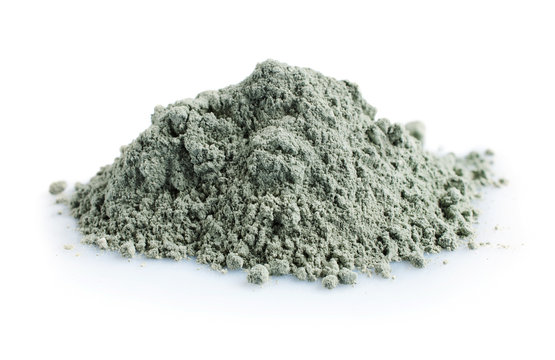 Pile of blue cosmetic clay