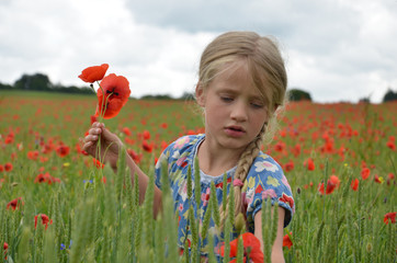 Girl with Flowers