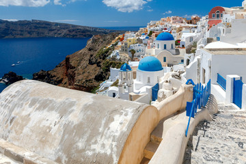Obraz premium Oia. Tradycyjna architektura Santorini.