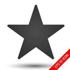 Fototapeta premium Star con. Simple flat logo of star on white background. Vector illustration.