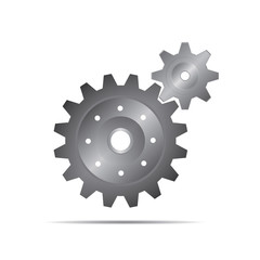 Grey illustration of sprockets. Vector Illustration