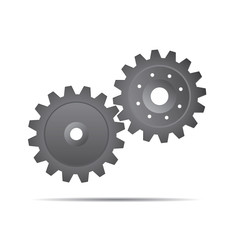 Grey illustration of sprockets. Vector Illustration