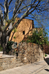 Grimaud, France - april 16 2016 : the historical village